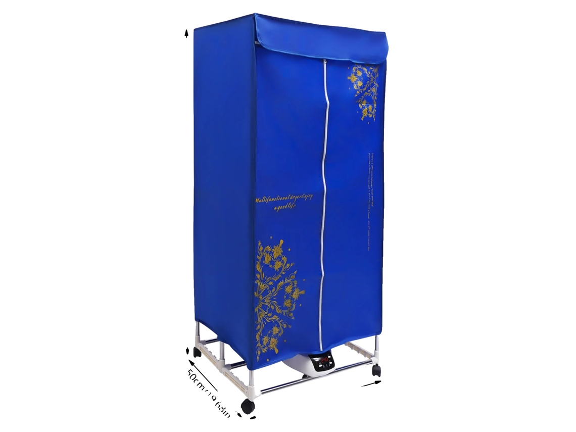 Secadora de ropa eléctrica, diseño plegable, alta capacidad, color azul OEM
