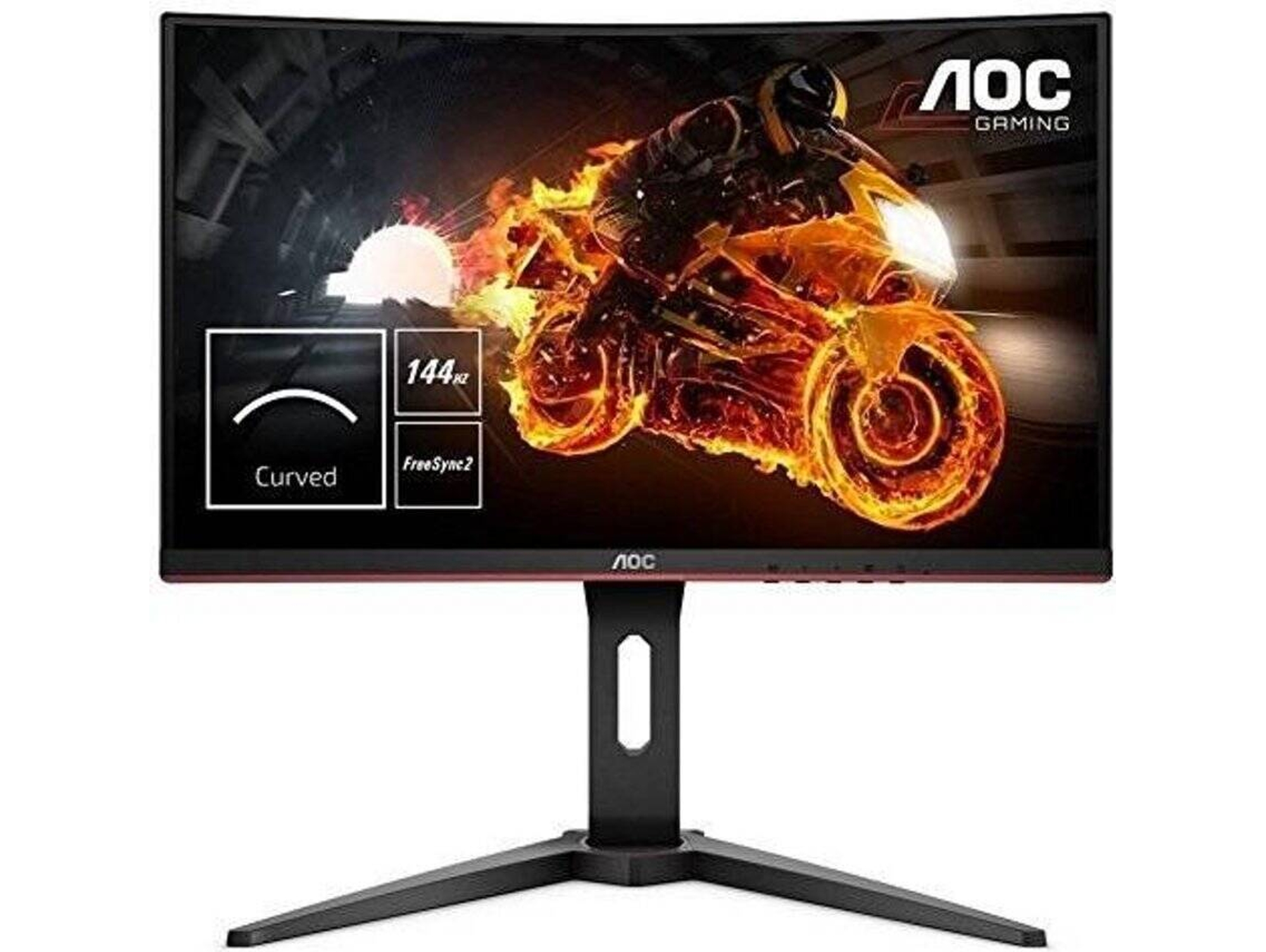 Monitor Gaming Curvo AOC C24G1 (24'' - 1 ms - 144 Hz - Free Sync)