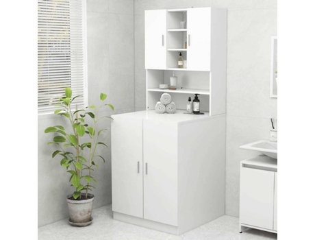vidaXL Armario de lavadora blanco 70,5x25,5x90 cm