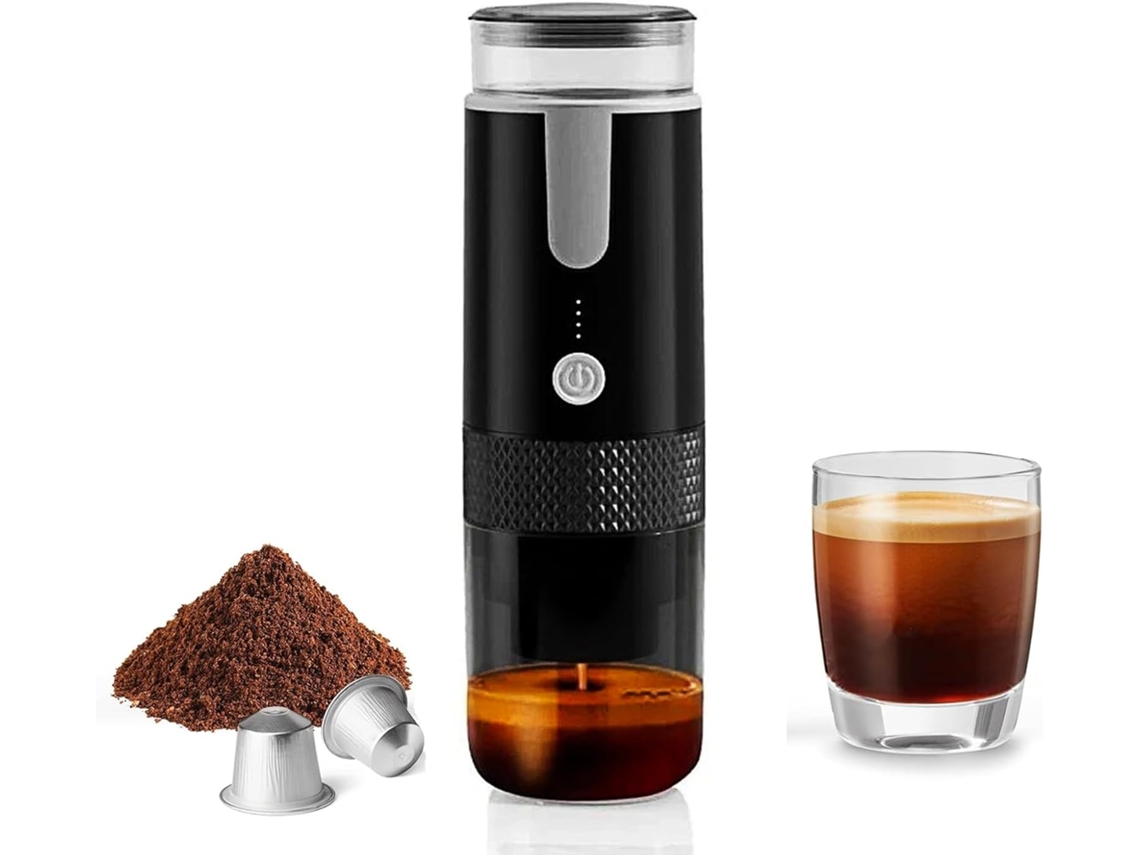 Cafetera portátil compatible con cápsulas K-Cup y café molido Siurn