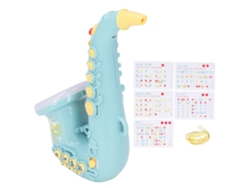 -juguete Saxofón Para Niños Niñas, Instrumento Musical Ajustable Bonito, Regalo De Cumpleaños Para Fiesta Verde