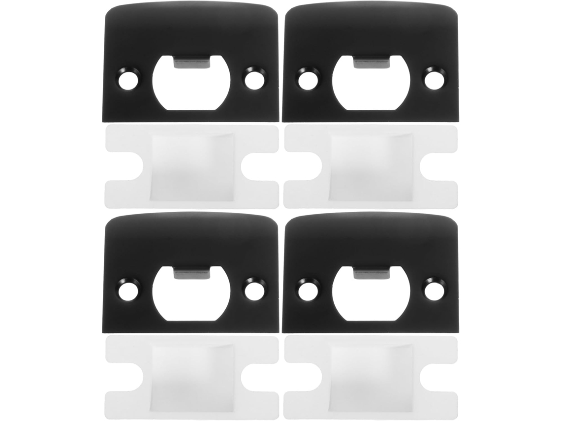 Kit De Puertas De Acero Inoxidable, 4 Puertas, Placas De Cierre Negras, Piezas Reforzadas
