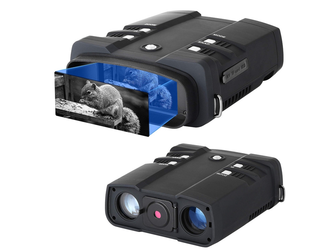 Binoculares de visión nocturna 10,8 x 31 mm, 1080p, 4 LCD, grabadora de vídeo, reproducción de fotos, color negro, Bestvite