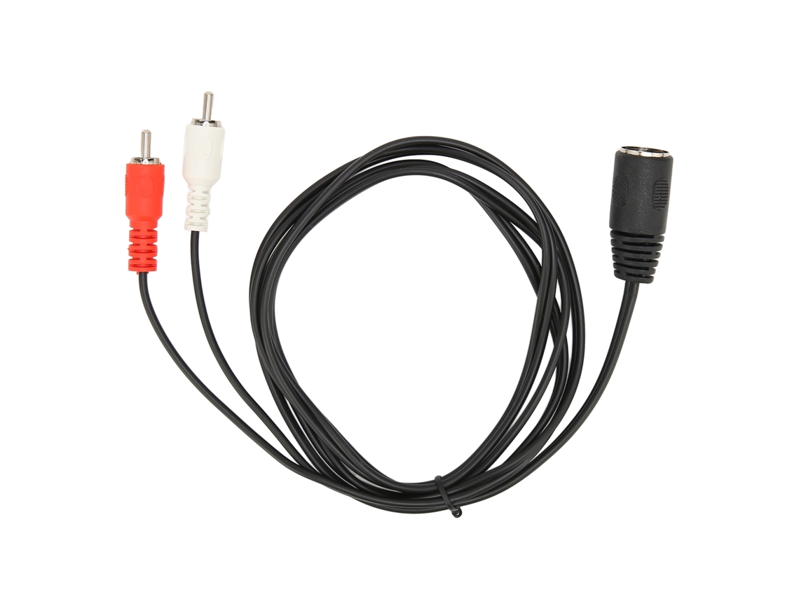 Cable Flexible De 1,5 M (4,9 Pies) Con Conector Din Hembra De 7 Pines A Conector Rca Macho Doble, Adaptador De Audio Plug And Play Para Equipos De Audio.