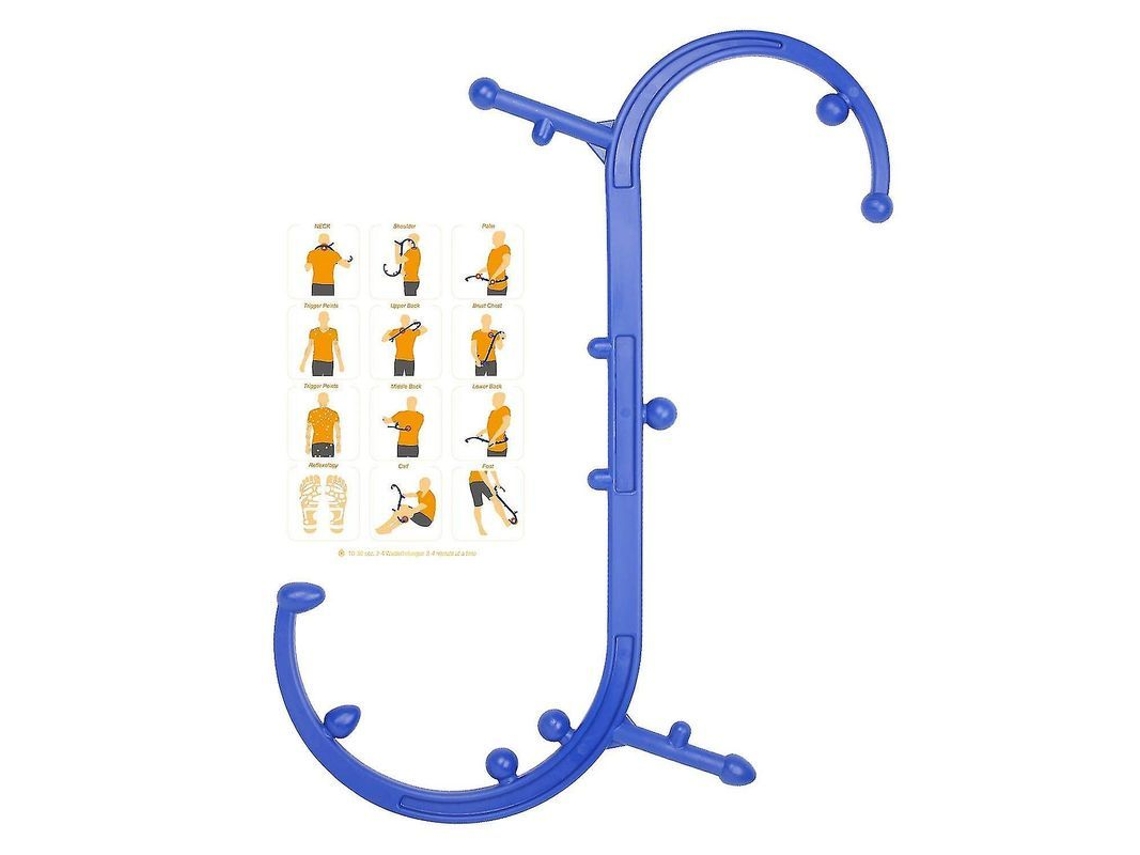 Masajeador De Puntos Gatillo: Una Cómoda Herramienta De Masaje Para El Automasaje De La Zona Lumbar, El Cuello Y Los Hombros.