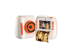 Cámara Polaroid para niños, cámara dual, mini cámara con impresión naranja
