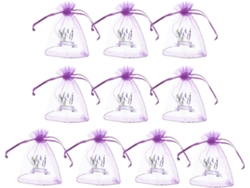 10 Bolsitas Vacías Morada Lavanda Cierre Cordón Elegantes Transpirables Ideales Guardar Artículos Aromáticos