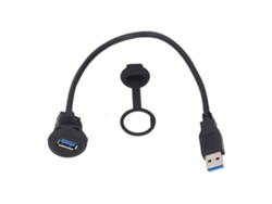 2026-cable Usb 3.0 Para Montaje En Coche Panel Fijo Hembra A Macho Longitud 1ft