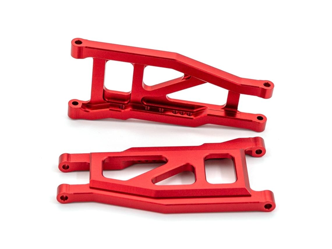 Brazos De Suspensión Delanteros De Aleación Para Trax4 1/10 4x4 Slash Stampede Rustler 4wd Vxl. Reemplaza La Pieza 3655 Rojo.