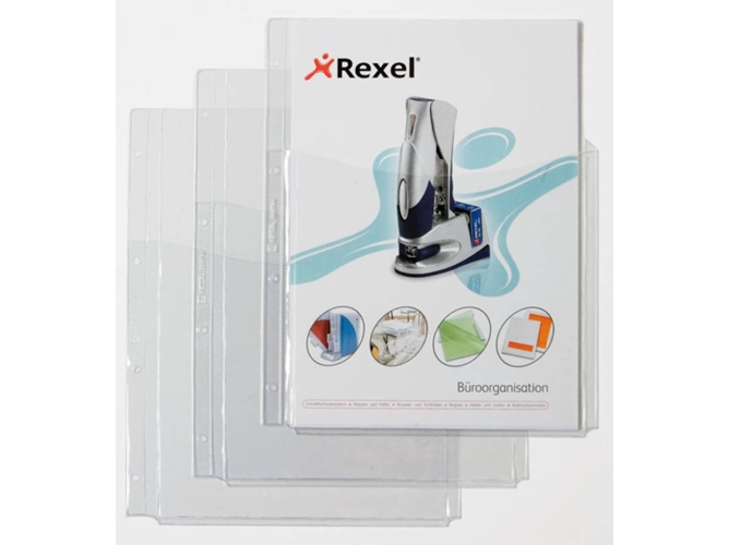 Conjunto de Protectores de Hojas REXEL (210x297 mm - Transparente - A4)