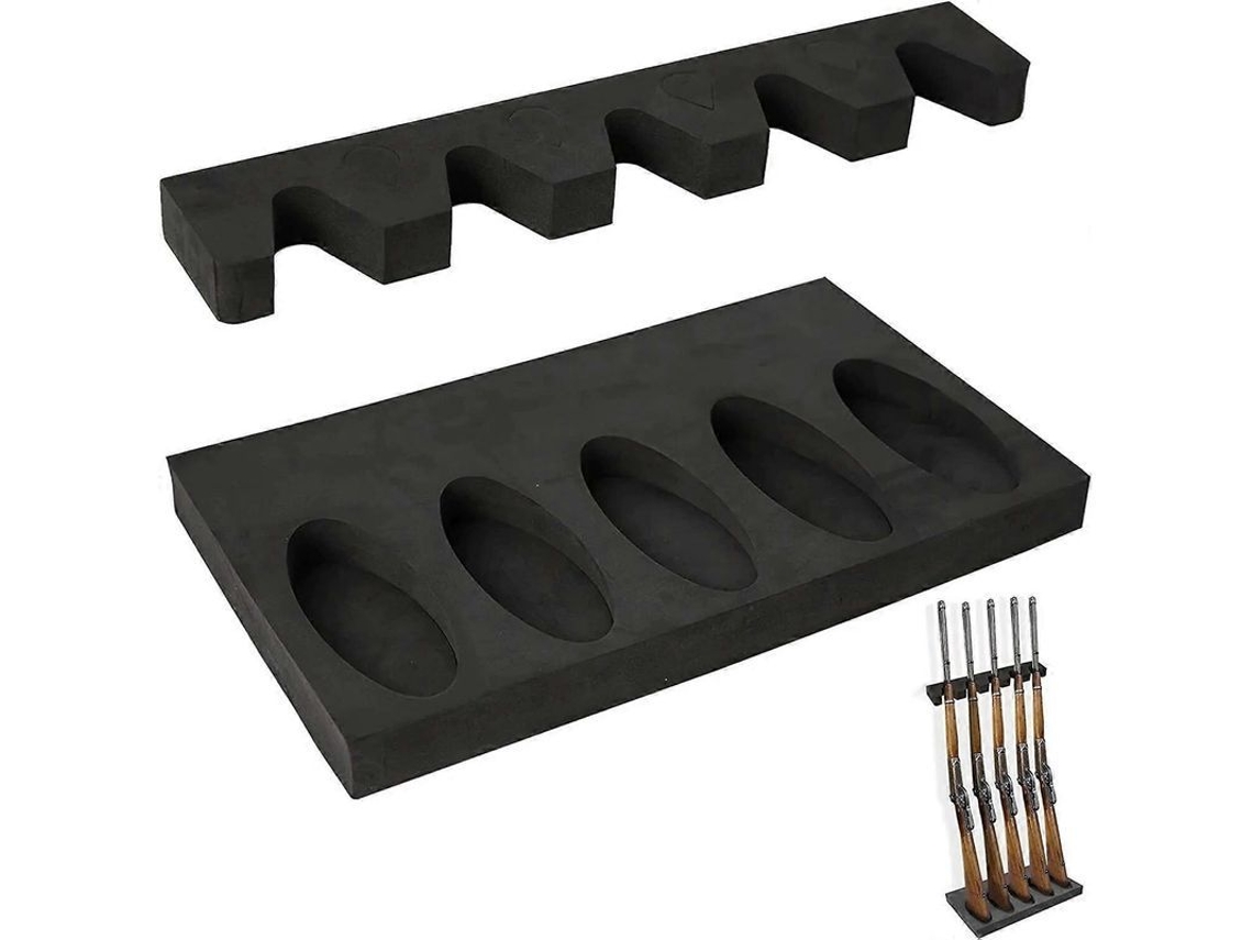 Soporte de espuma para armas de caza, accesorio seguro para rifles y escopetas, soporte de pared con imán y gancho CHARM