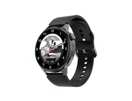 Smartwatch Dt4+ Men Carga inalámbrica Bluetooth Fitness Tracking Negro Silicona