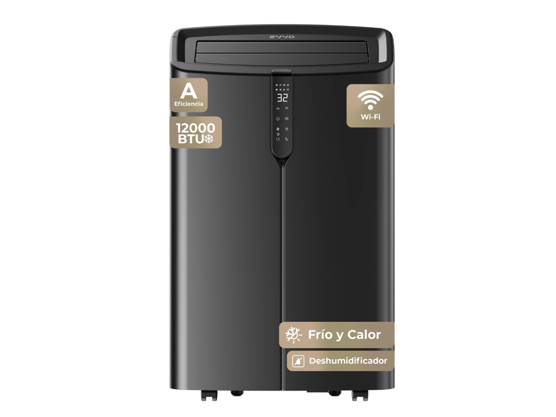 Aire acondicionado portátil EVVO P12 Silent WiFi, 12 000 BTU, frío/calor