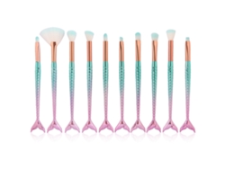 Set De 10 Brochas De Maquillaje Para Sombras De Ojos - Herramienta Cosmética