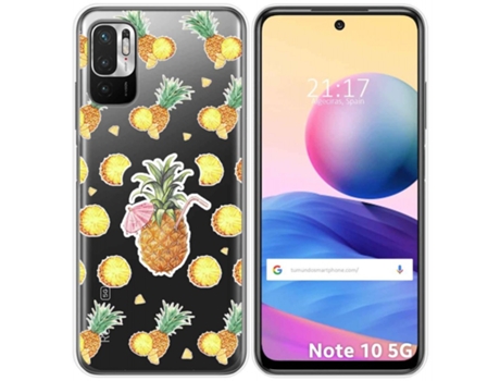 Carcasa Xiaomi POCO M3 Pro 5G TUMUNDOSMARTPHONE Dibujos Transparente Multicolor