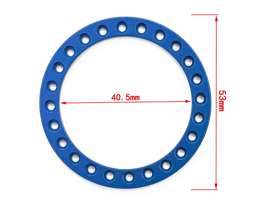Ymsl Anillo De Reemplazo De Llanta Beadlock Rc 4pcs Compatible Con Coches Rc 1/10 Trx4 Scx10 90046 90047 Llantas 1.9in Hxl