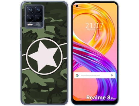 Carcasa Realme 8 4G / 8 Pro TUMUNDOSMARTPHONE Camuflaje 01 Multicolor