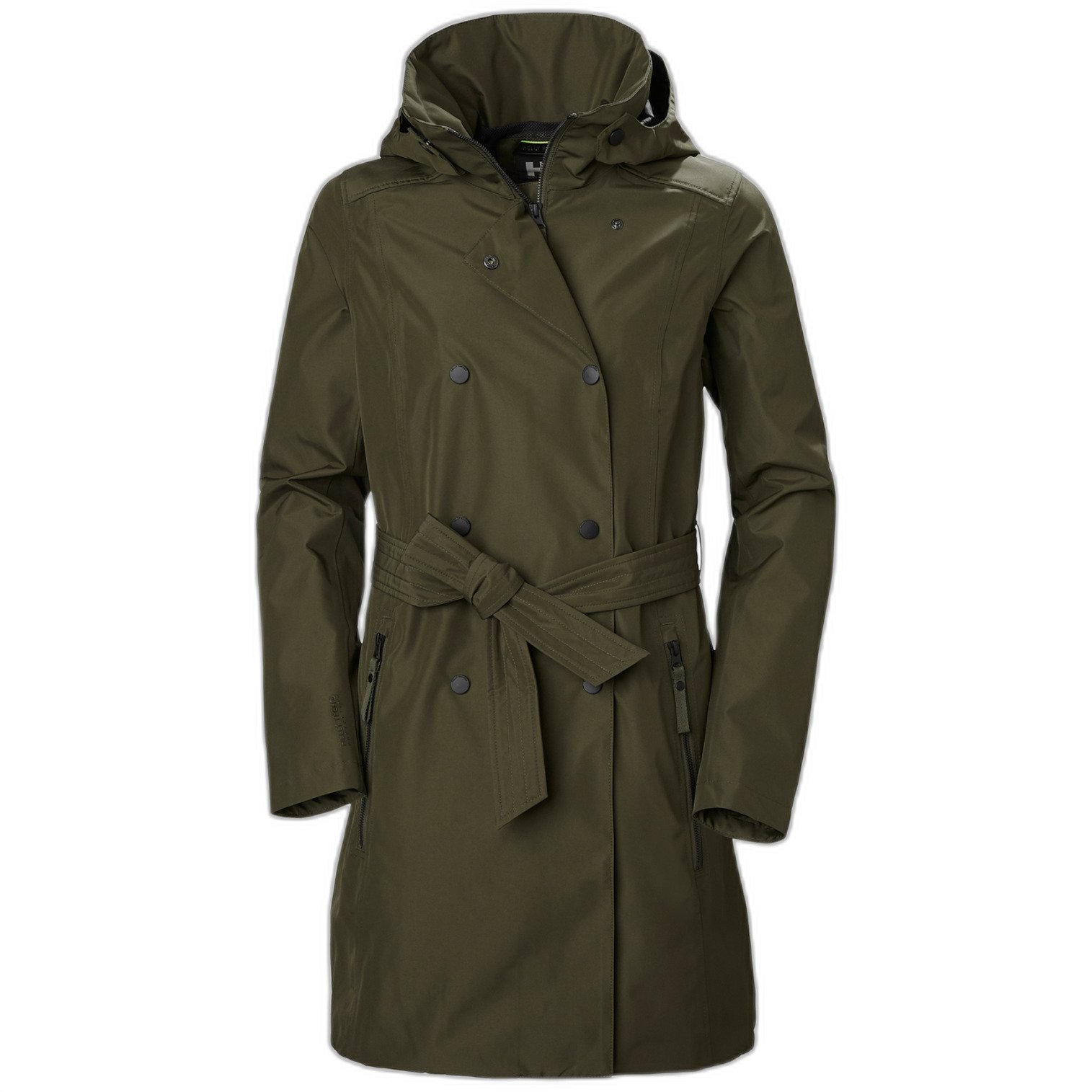 Abrigo Helly Hansen mujer multicolor l welsey ii waterproof rain trench coat with hood impermeable transpirable