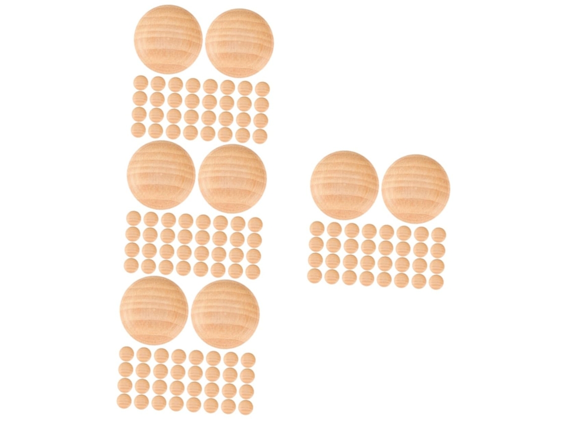 Topbathy Amosfun Juego de 4 tapones decorativos para agujeros en armarios y escaleras, 50 piezas * Tapones
