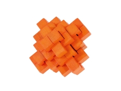 Puzzle FRIDOLIN (Madera - Naranja - 9 x 9 x 9 cm)