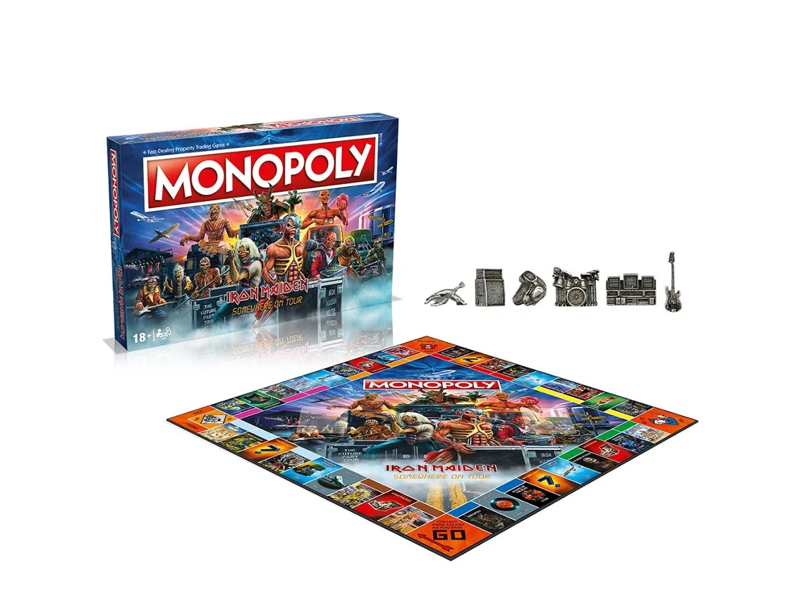Juego de mesa Monopoly inglés Iron Maiden MOVIMIENTOS GANADORES