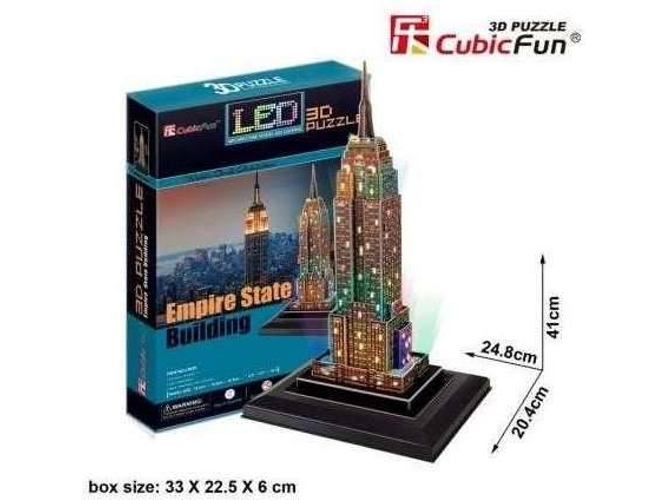 Puzzle 3D TOY PLANET Empire State Led 38 Piezas