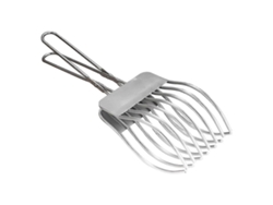 Cortador de rosbif de acero inoxidable con pinzas, utensilio de cocina para servir comida y cortar fruta. Everley891