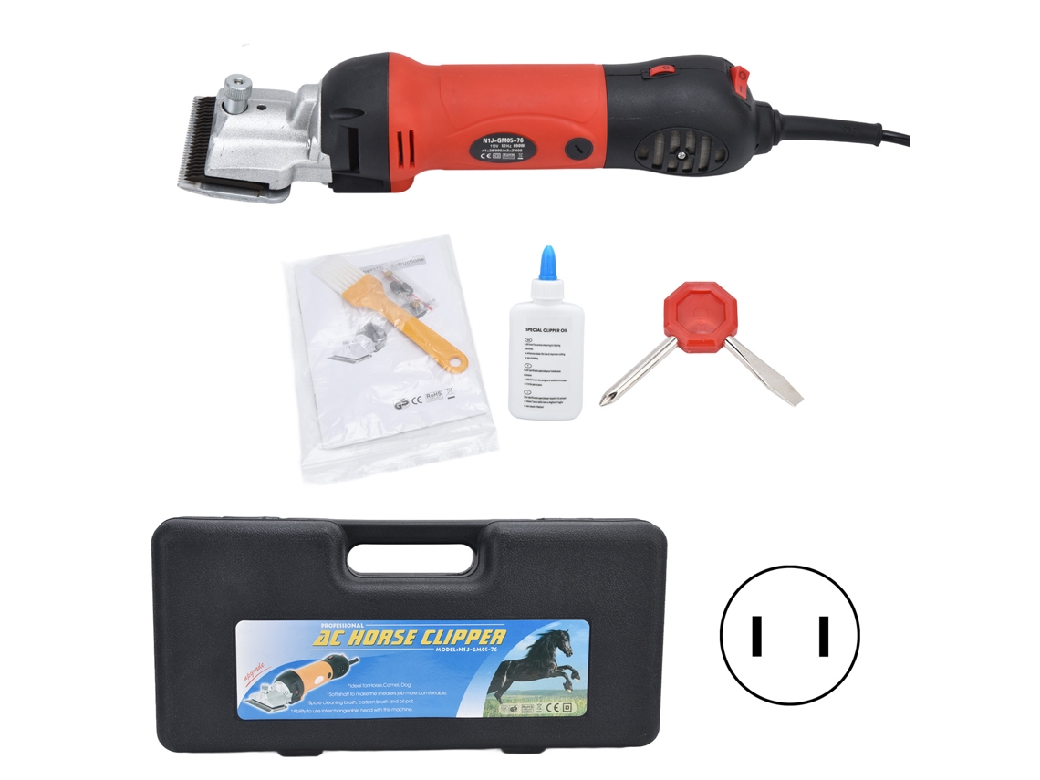 Tijeras eléctricas para animales, 690 W, velocidad ajustable, 110 V, EE. UU.