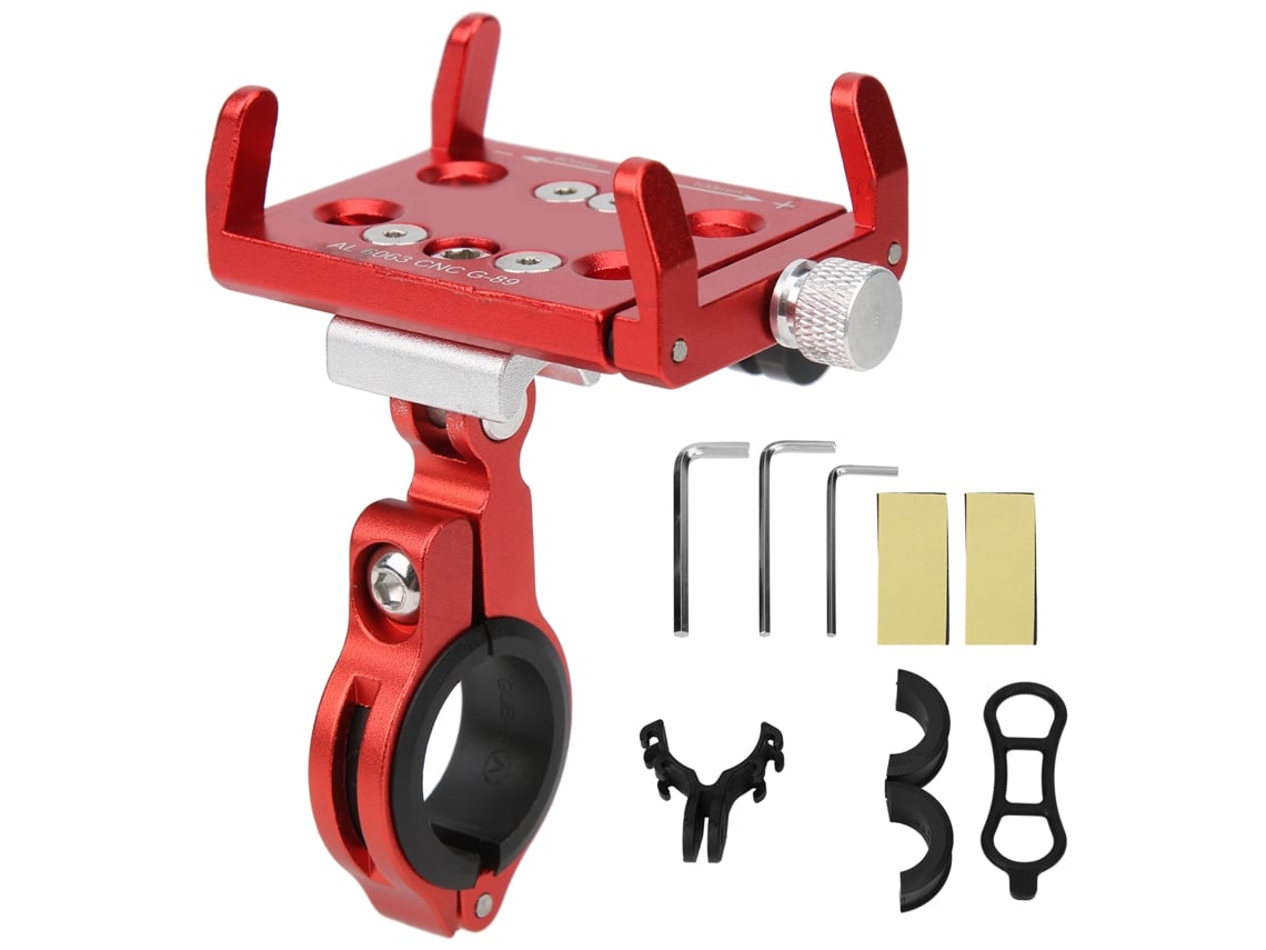 2026-soporte De Teléfono Para Bicicleta Moto Gub G-89, Soporte De Navegación Cámara Deportiva, Rojo