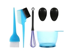 Kit Profesional De 5 Piezas Para Teñir El Cabello Con Pinceles Y Recipiente Para Uso En Salones De Belleza Y En Casa.