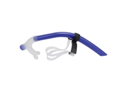 Tubo de respiración de silicona para buceo con soporte ajustable para la cabeza, color azul real
