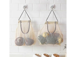 Cesta organizadora colgante para baño, para juguetes de baño de bebés y niños, plegable, de malla, para compras Ydw Szrh A d GOKOCO (2 piezas)