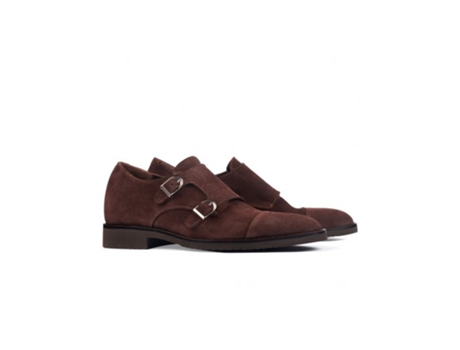 Zapatos con Alzas de 7 cm MASALTOS Portofino para Hombre (45 - Marrón)