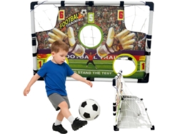 Portería de fútbol infantil para jardín con balón y bomba, fácil de montar. Eifson