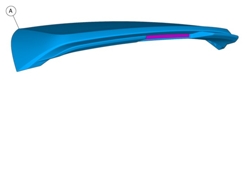 Spoiler trasero para Volvo XC40 (número de pieza 31659418)