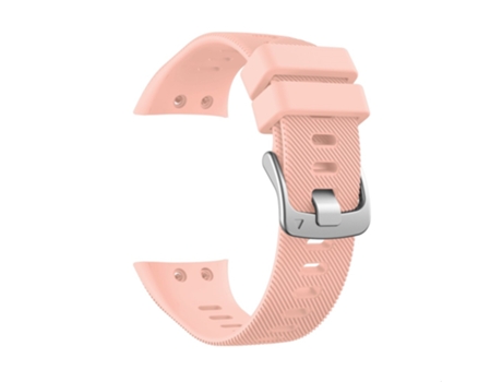 Correa de Silicona hebilla de plata para Garmin Forerunner 45S - rosa