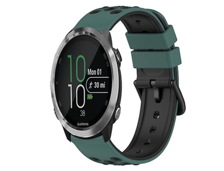 Correa Smartwatch Para Garmin Forerunner 645 Music 20Mm Verde Oliva - Negro VENISYMLIS