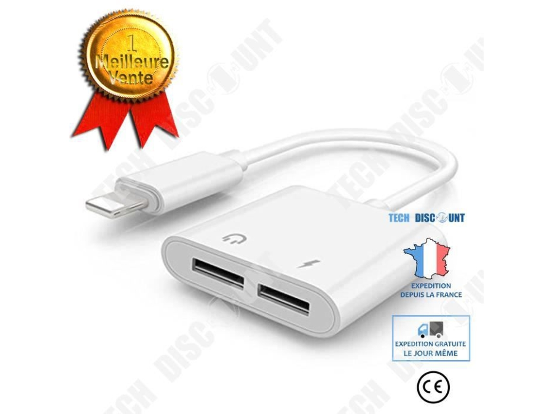 Adaptador para iPhone X - 8 e 7 TECH DISCOUNT