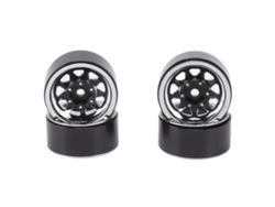 4 Ruedas Beadlock Con Ranura De 1 Pulgada, Universales Para Coches Rc Traxxas Y Atv, Con Tornillos, Color Plata.