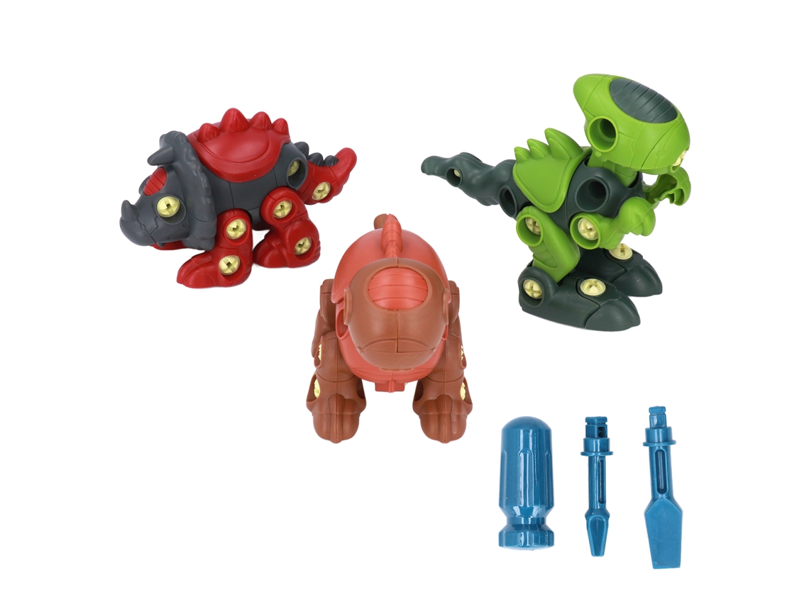 Ats-set De Juguete De Dinosaurio Para Montaje Diy Con Tornillos Y Tuercas Modelo De Dinosaurio Para Niños