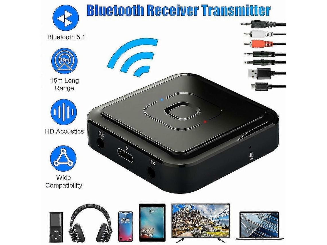 Transmisor y receptor Bluetooth 2 en 1 Rosewell, adaptador inalámbrico, TV, audio estéreo