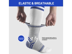 Tobillera Ajustable Con Correa Elástica Para Mayor Protección En Baloncesto Y Ciclismo.