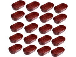 1000 Unidades, Papel, Moldes Ovalados Para Cupcakes De Chocolate