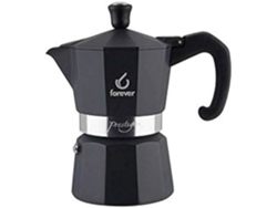Cafetera 3 Tazas FOREVER Miss Moka Noblesse Cafetera a Presión Programable Apagado Automático
