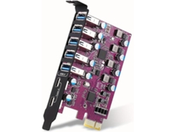 Tarjeta de expansión USB 3.0 con 7 puertos: USB-A, 5 USB-C, 2 PCI Express SFUSHOS