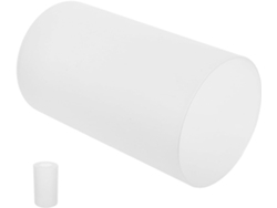 Cilindro de vidrio blanco uniforme E27 cm SFUSHOS