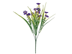 Plantas Artificiales De Flores, Hierbas Y Frutos De Primavera, 5 Plantas Artificiales Verdes - Morado
