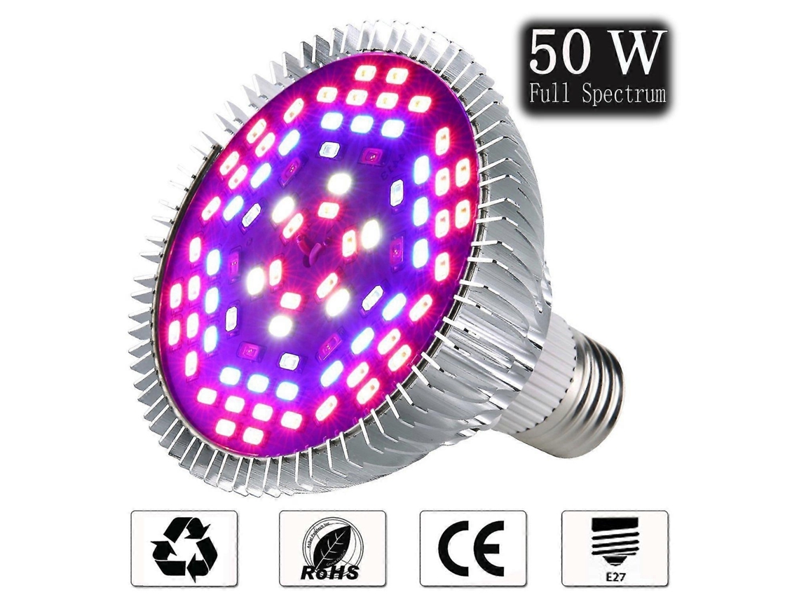 Omni-lámpara De Crecimiento Led 50w Espectro Completo 78 Leds Para Plantas Interior Invernadero Floración