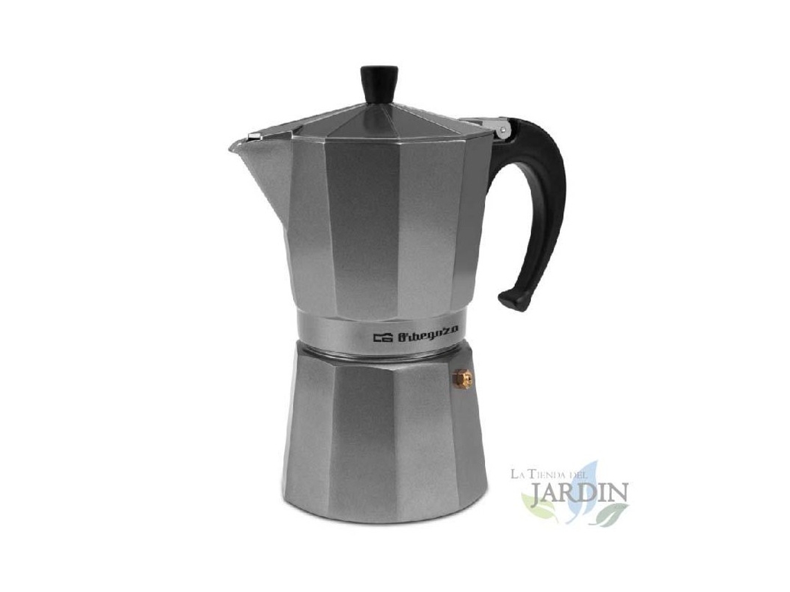 Cafetera Italiana ORBEGOZO Aluminio Plata (9 Tazas)