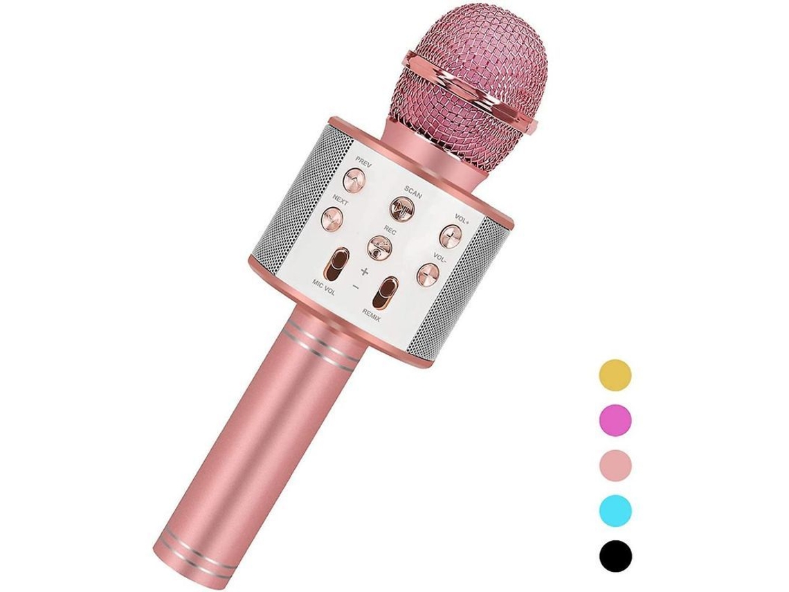 Micrófono Inalámbrico Bluetooth Para Karaoke Para Niños De 6 A 15 Años. Regalo De Cumpleaños De Emh.
